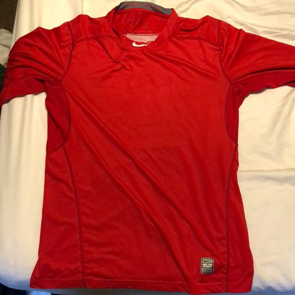 red nike baseball jersey